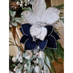 Wieniec zimowy świąteczny na drzwi Śnieżny Blask